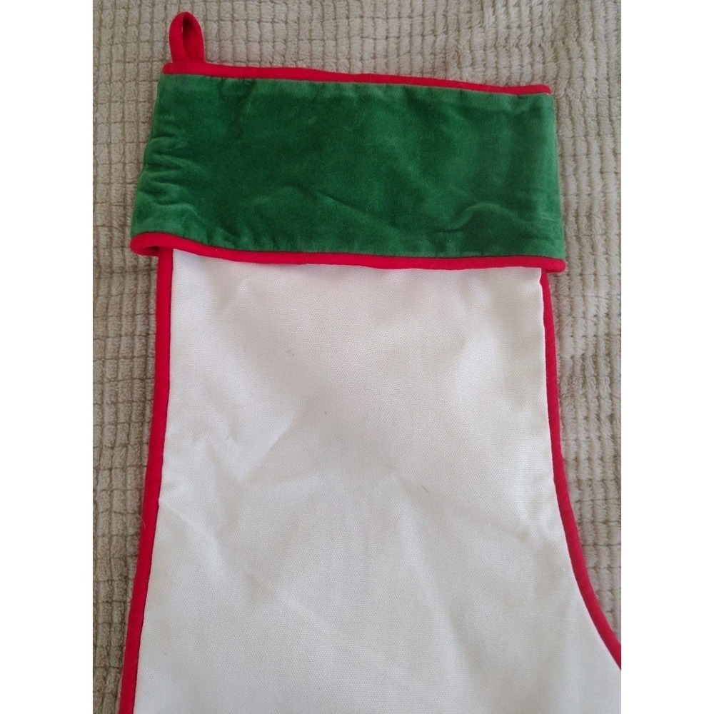 House Of Hatten Vintage Christmas Stocking Boy With Holly - Picture 6 of 10